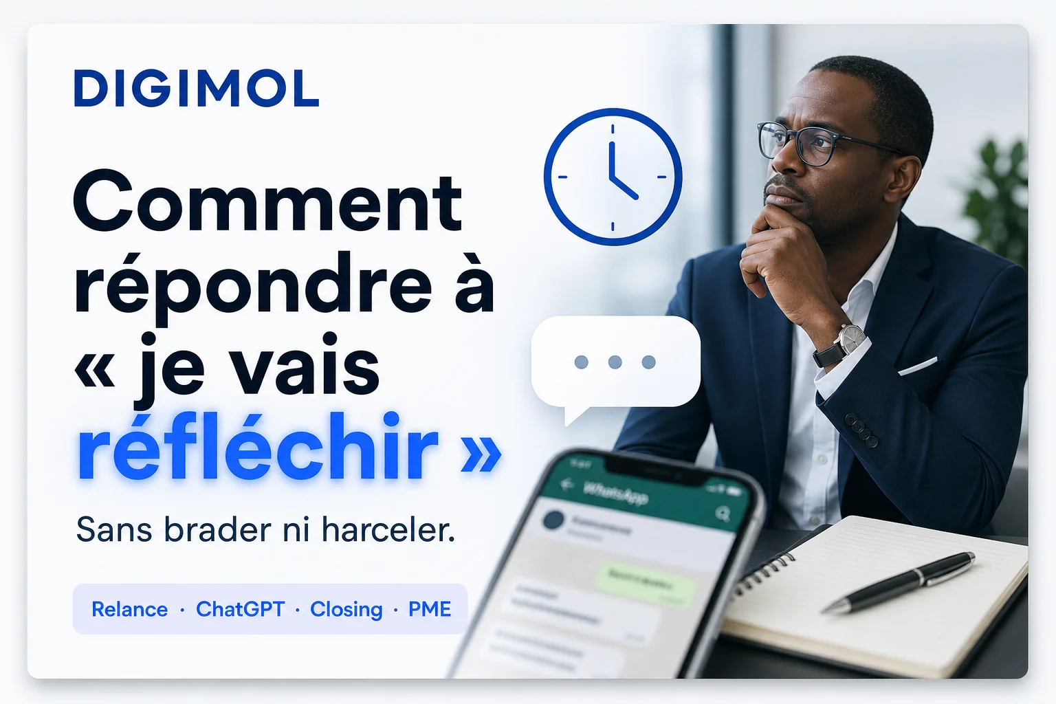 Comment répondre à « je vais réfléchir » avec ChatGPT